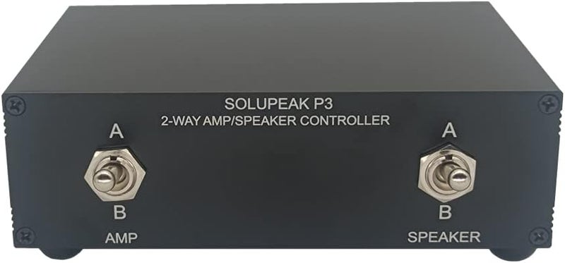 SOLUPEAK P3 2-Way AMP Amplifier to 2 Pair of Speakers Selector Switch Switcher Splitter Combiner Box 2 in 2 Out - Image 1